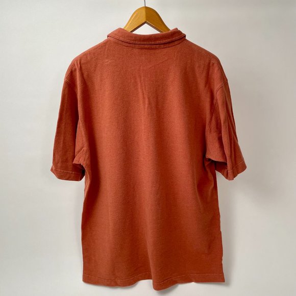 Men's Joseph Abboud Short Sleeve Cotton Polo Shirt, Burnt Orange, Size XL - Picture 4 of 6